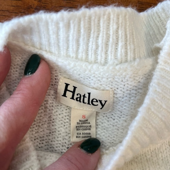 Hatley Women’s ivory gold metallic star sweater red trim size small - Picture 4 of 8